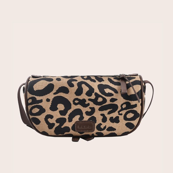 

Leopard Graphic Saddle Bag, Multicolor