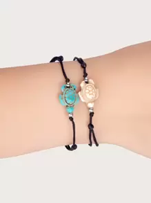 2 cái Vòng đeo tay trang trí Rùa - Nhiều màu - Xem 1