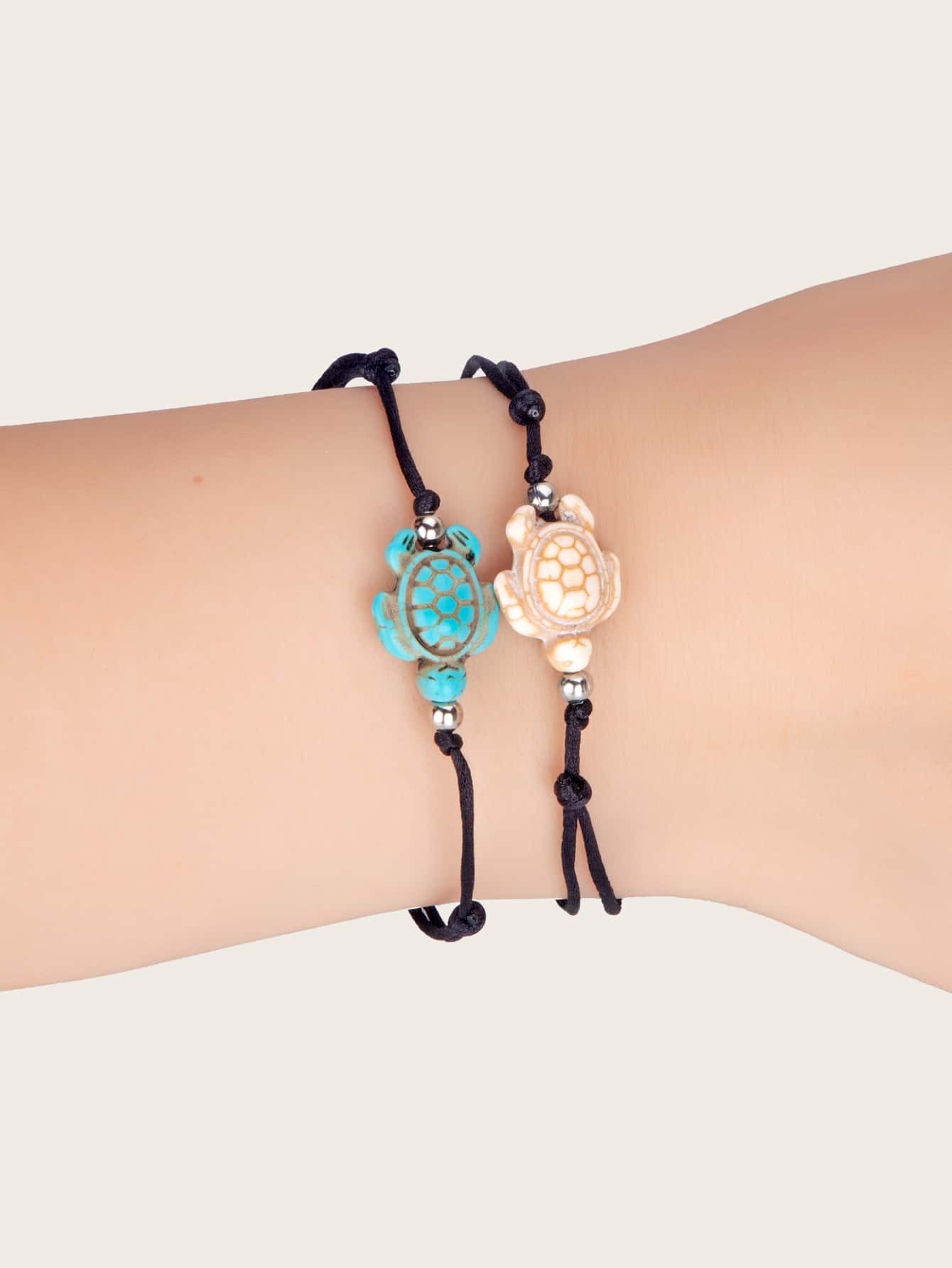 2 cái Vòng đeo tay trang trí Rùa - Nhiều màu - Xem 1