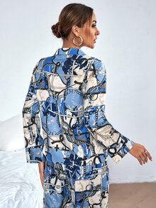 Áo sơ mi nữ Họa tiết Chain Giải trí - Nhiều màu - Xem 2