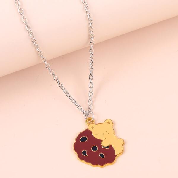 

Cartoon Animal Charm Necklace, Multicolor