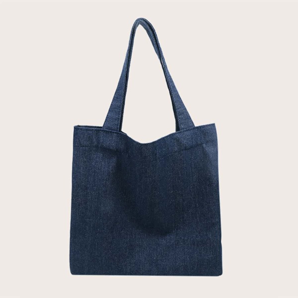 

Minimalist Denim Shopper Bag, Blue