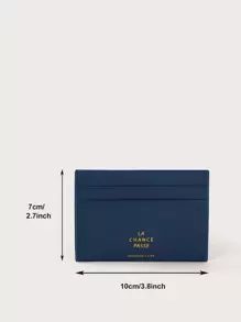 Letter Graphic Lightweight Portable Card ID Card White-Collar Workers For Female For Women Holiday For Anniversary For Birthday Gift Accessories Gifts For Teachers School Supplies Teacher Gifts Back To School Card Holder Wallet Business Card Holder Credit Card Holder - Blue - View 8