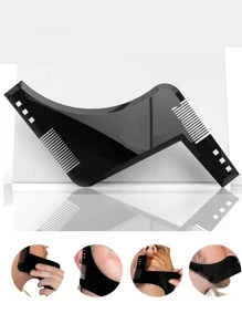 1pc Men Beard Comb - Black - View 3