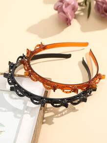 2入組極簡風格髮箍 - 彩色 - 查看 1