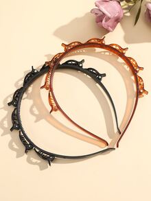 2入組極簡風格髮箍 - 彩色 - 查看 2