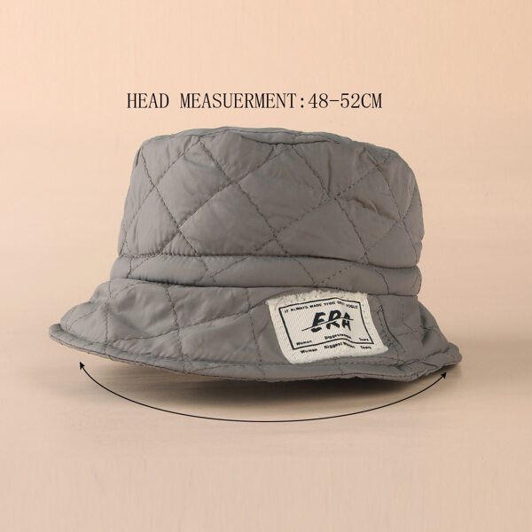

Toddler Kids Label Decor Bucket Hat, Grey