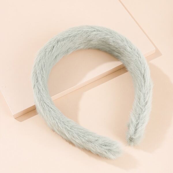 

Solid Fuzzy Headband, Green