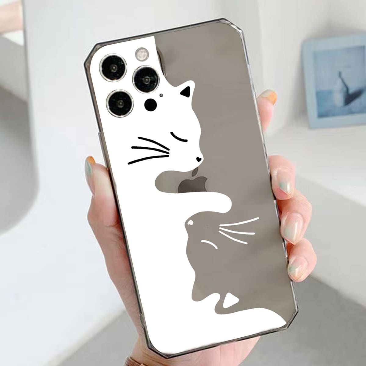 

Cat Pattern Phone Case, Multicolor