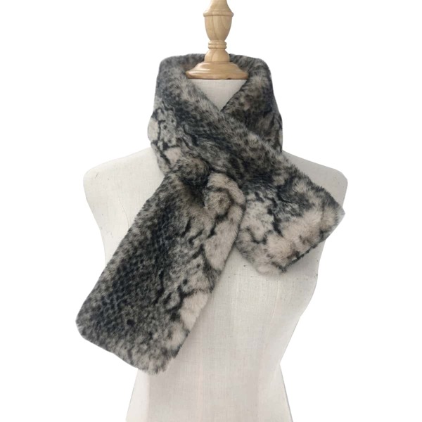 

Snakeskin Print Scarf, Multicolor