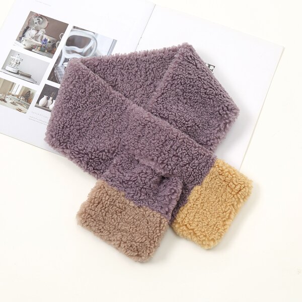 

Fuzzy Warm Scarf, Purple