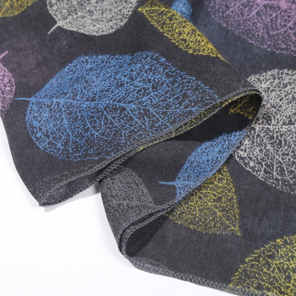 

Leaf Print Scarf, Multicolor