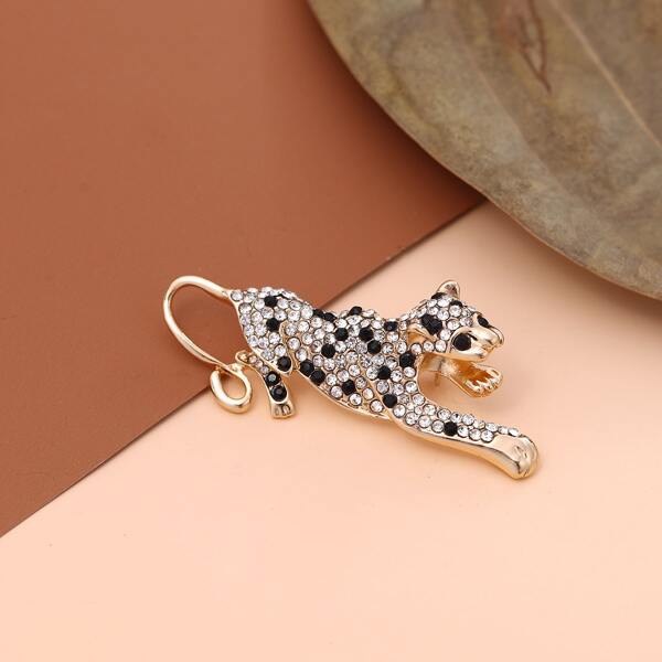 

Rhinestone Animal Brooch, Multicolor