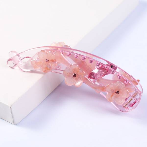 

Flower Decor Hair Clip, Multicolor