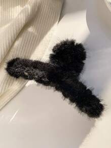 街頭實心絨毛髮爪 - 黑色 - 查看 1