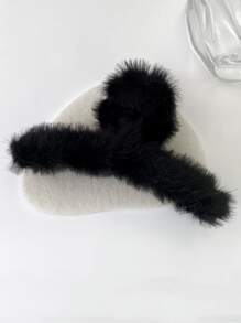 街頭實心絨毛髮爪 - 黑色 - 查看 3