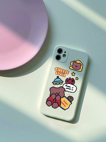 Cartoon Bear Phone Case - Multicolor - View 3