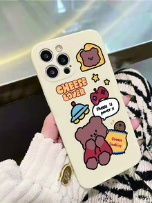 Cartoon Bear Phone Case - Multicolor - View 4