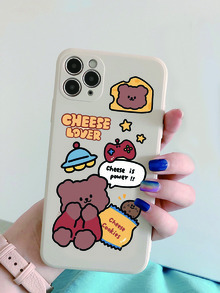 Cartoon Bear Phone Case - Multicolor - View 5