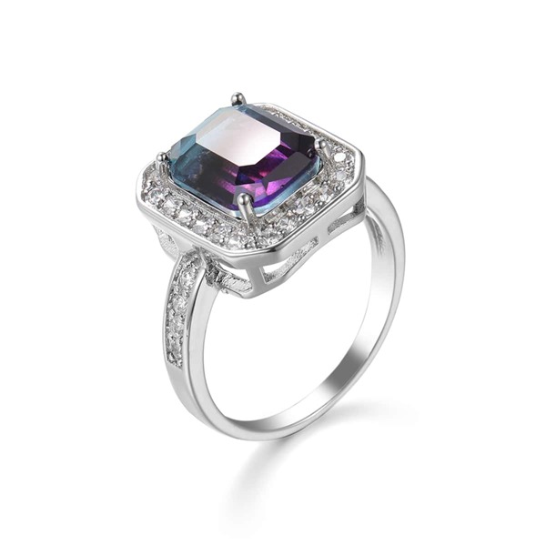 

Zircon Decor Ring, Silver