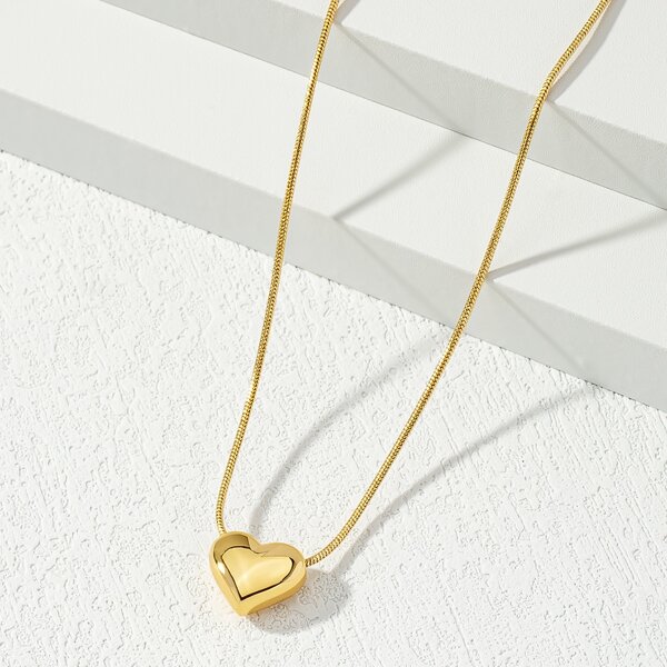 

14K Gold Plated Heart Decor Necklace
