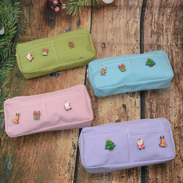 

1pc Random Christmas Pencil Bag, Multicolor