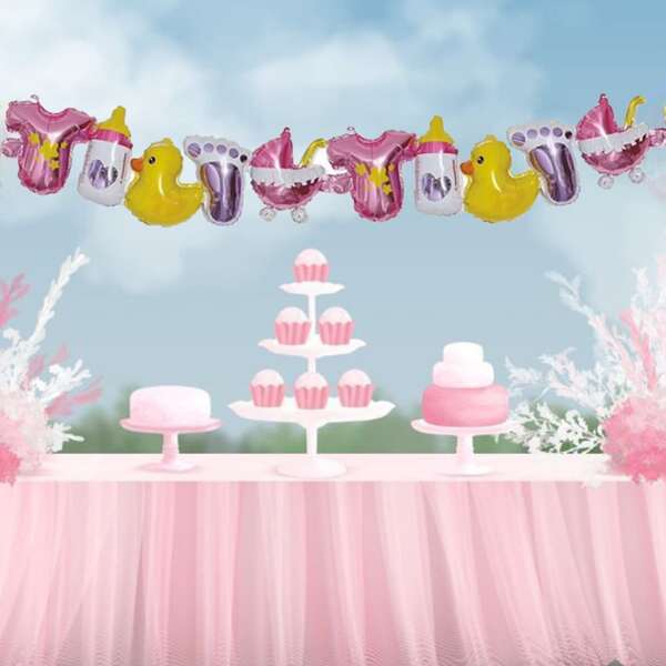 

3pcs Baby Party Balloon Set, Multicolor