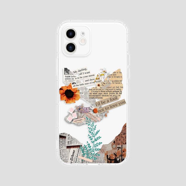 

Newspaper Fragments Phone Case, Multicolor