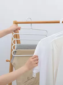 1pc/2pcs/3pcs Multipurpose Closet Hanger For Trousers, Scarves And Other Accessories - White - View 5