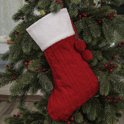 1pc Christmas Stocking Shaped Decoration