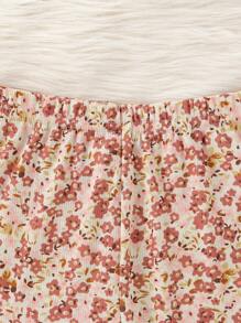 嬰兒碎花木耳邊上衣和緊身打底褲 - 彩色 - 查看 6