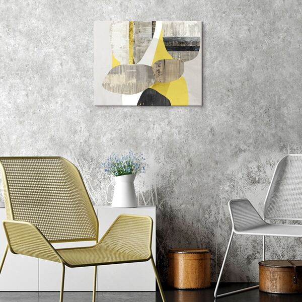 

1pc Abstract Print Unframed Painting, Multicolor