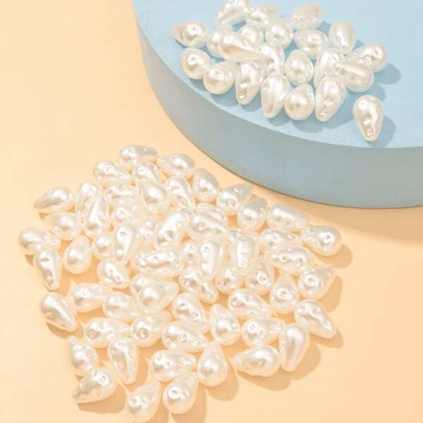 

50pcs Faux Pearl DIY Jewelry Accessories, White