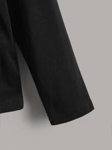 SHEIN Tween Boy 3pcs Solid Turtleneck Tee - Multicolor - View 5