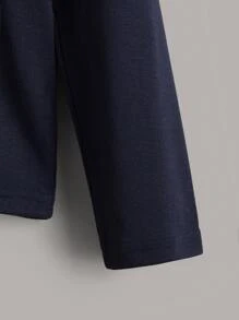 SHEIN Tween Boy 3pcs Solid Turtleneck Tee - Multicolor - View 8