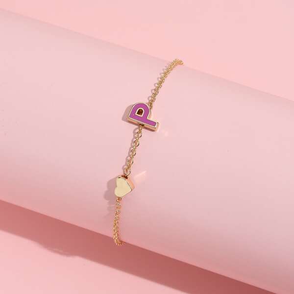 

Heart Detail Bracelet, Multicolor