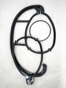 Hanging black bracket - Black - View 2