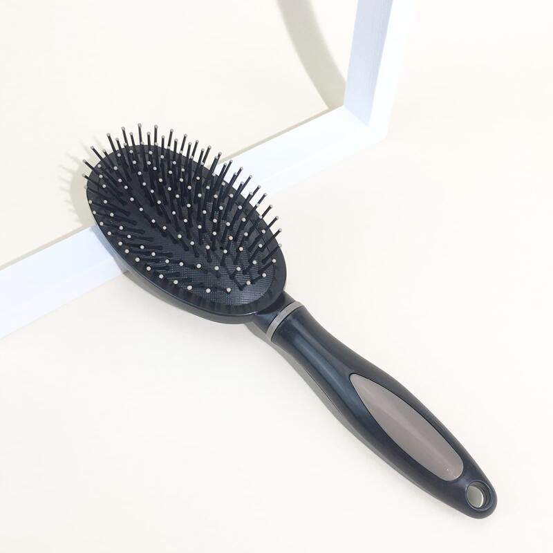 

1pc Cushion Hair Brush, Black