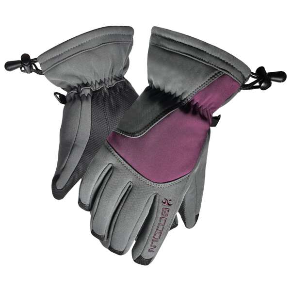 

1pair Color Block Outdoor Skiing Gloves, Purple
