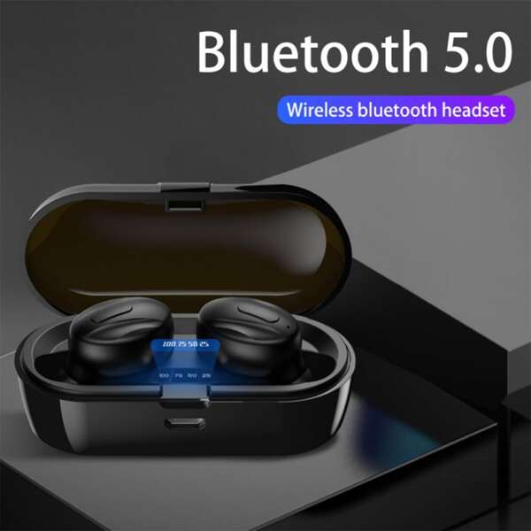 

Настоящая беспроводная стереогарнитура Bluetooth, Чёрный