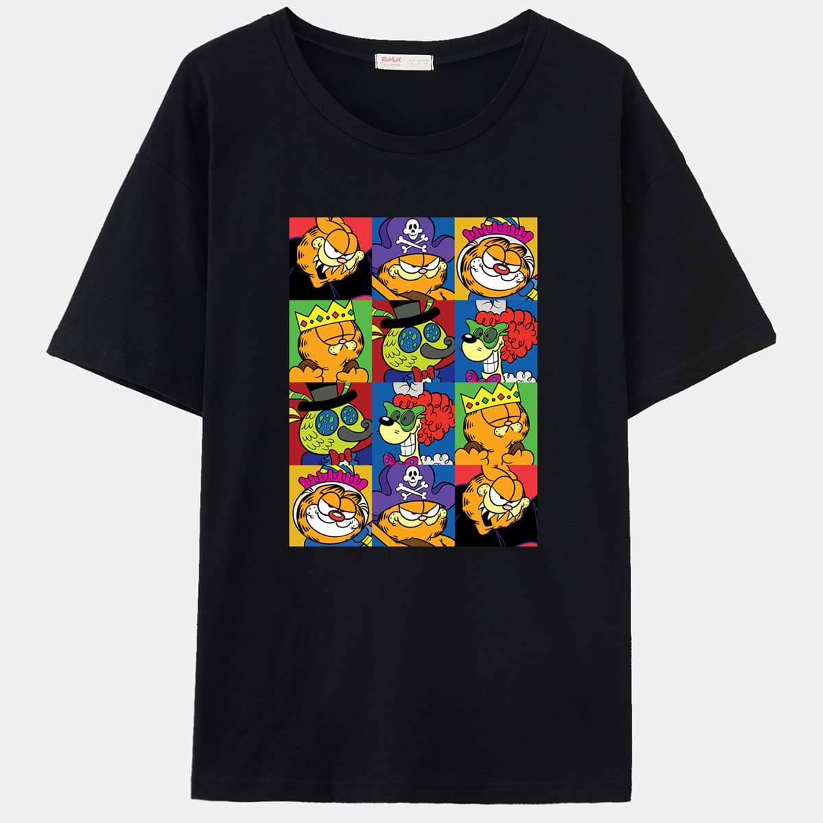 

Skull & Cartoon Graphic Tee, Black