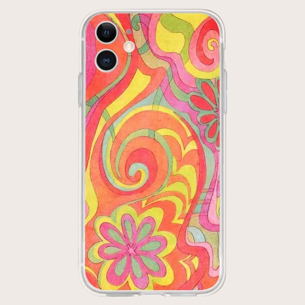 

Flower Painted Phone Case, Multicolor