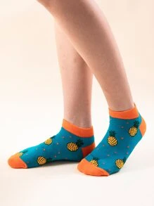 5 đôi tất in hình trái cây - Nhiều màu - Xem 2