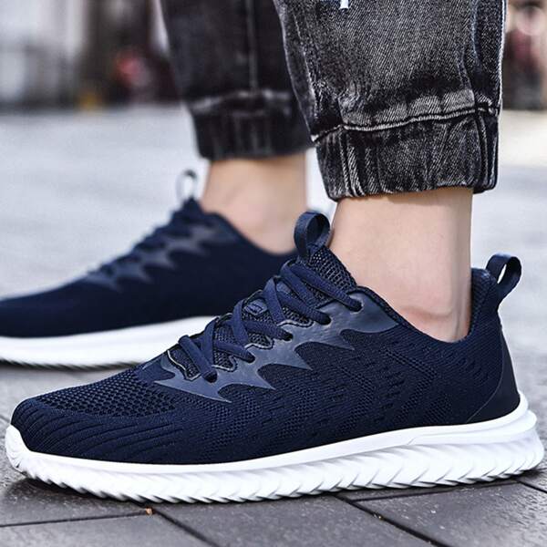 

Men Minimalist Breathable Running Shoes, Blue