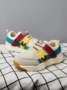 小男童字母圖案魔術貼運動鞋 - 彩色 - 查看 1