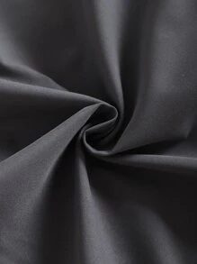 Toddler Girls Flap Pocket Single Breasted Jacket - Dark Grey - View 3