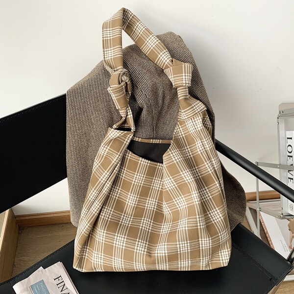 

Tartan Shoulder Bag, Multicolor
