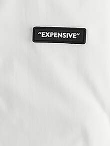 SHEIN Bé Trai Jackets Đắp vá Túi Dây kéo Ruy băng Sọc Thể thao - trắng - Xem 5