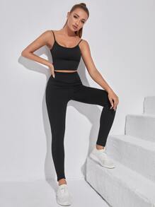 LUVLETTE Backless Sport Bra - Black - View 3