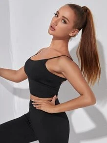 LUVLETTE Backless Sport Bra - Black - View 4
